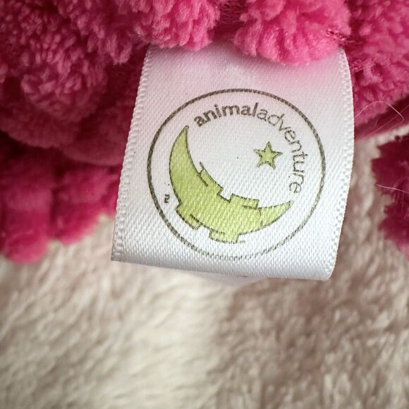 Animal Adventure Hot Pink Pig Plush Ribbed 16” 2011 Stuffed Animal Toy - Picture 4 of 6